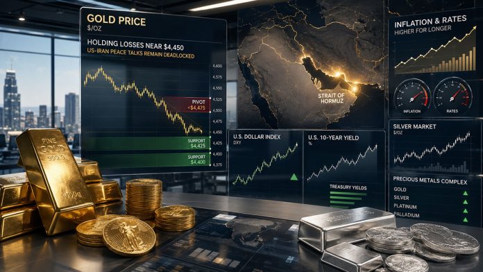 Gold Holds Losses as US-Iran Deadlock Keeps Inflation and Rate Fears Alive