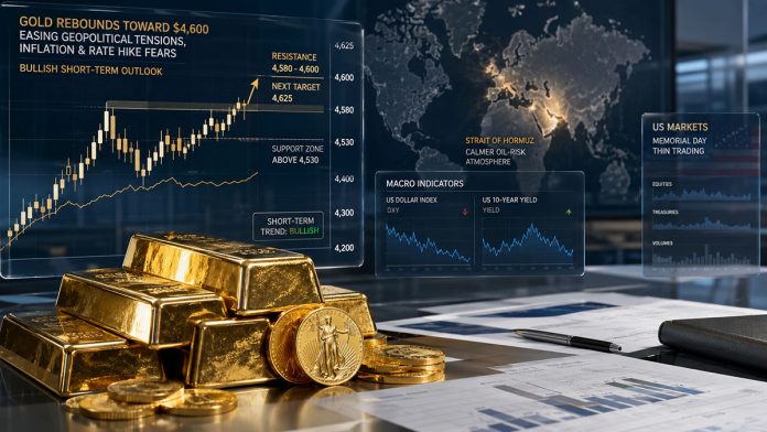 Gold Rebounds Toward 4600 as Iran Deal Hopes Lift Markets