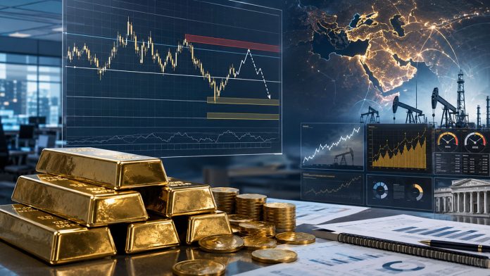 Gold Falls Below 4500 as Oil Surges and Inflation Fears Rise